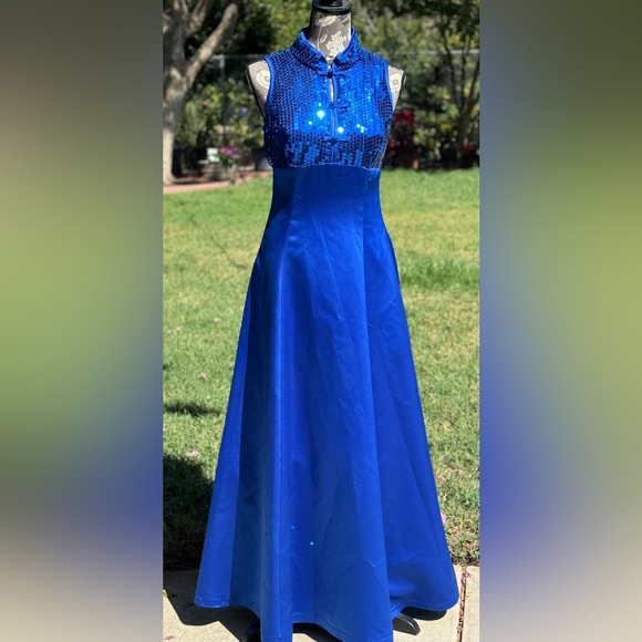 🎉🎈2xHP🎈🎉 Vintage Zum Zum Royal Blue Gown - Picture 3 of 8